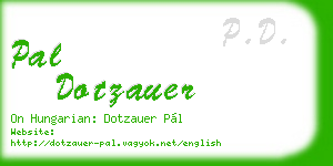 pal dotzauer business card